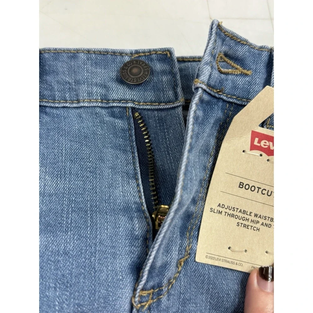 Girls Levi's Bootcut‎ Jeans Sz 10 Regular Fit Stretch Denim Blue – New With Tags
